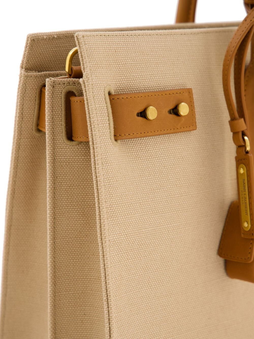 SAC DE JOUR THIN LARGE IN CANVAS AND LEATHER