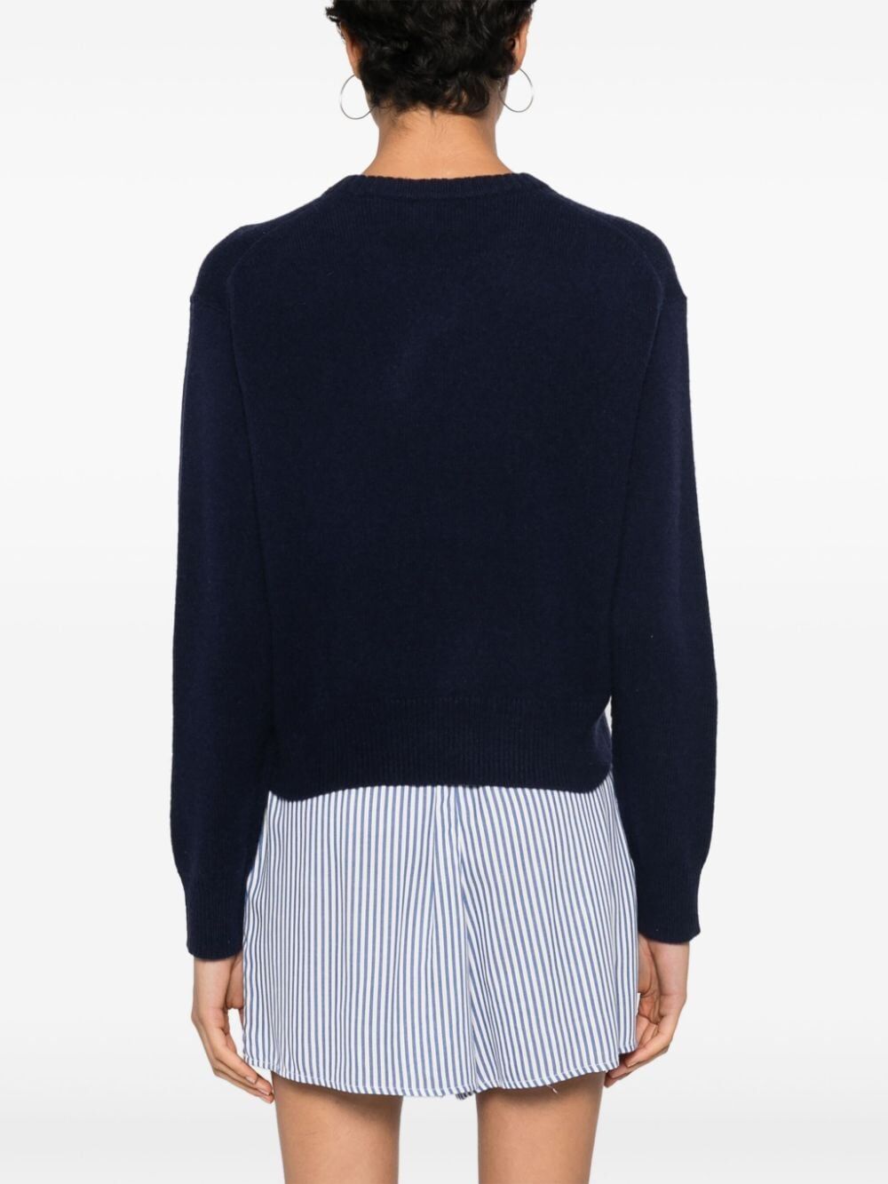 DROPPED SHOULDER WOOL SWEATER