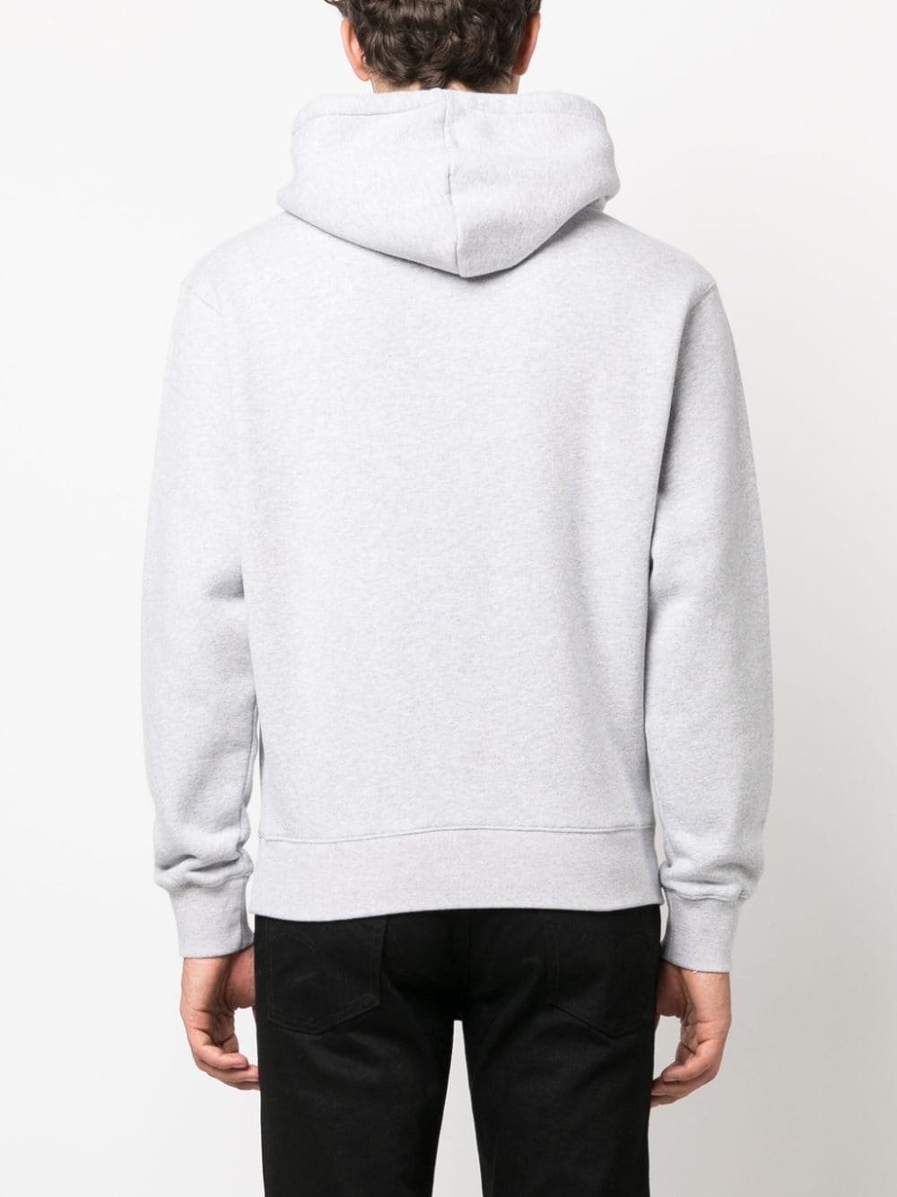 FLOWER EMBROIDERY COTTON HOODIE