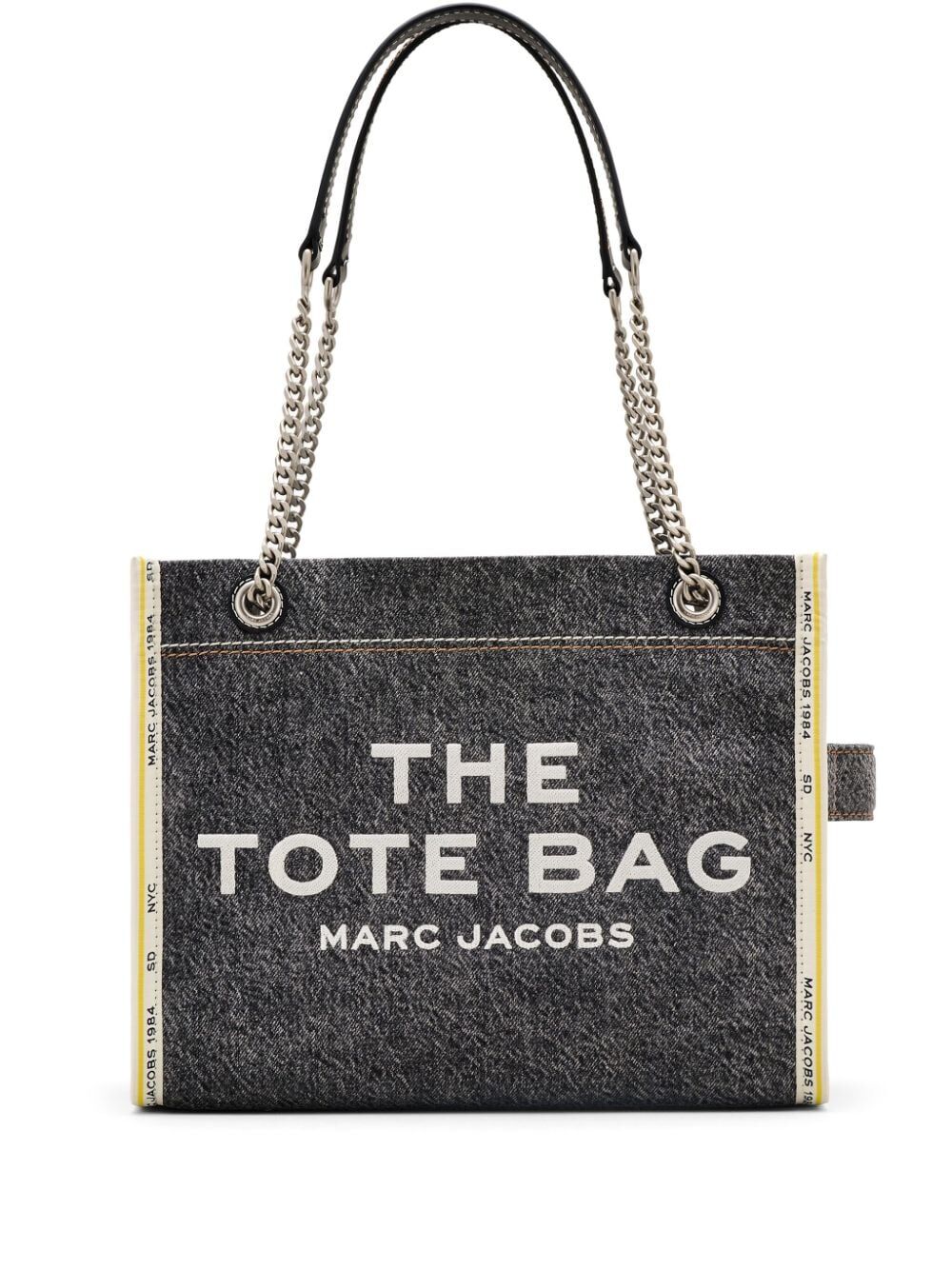 THE DENIM CHAIN MEDIUM TOTE BAG