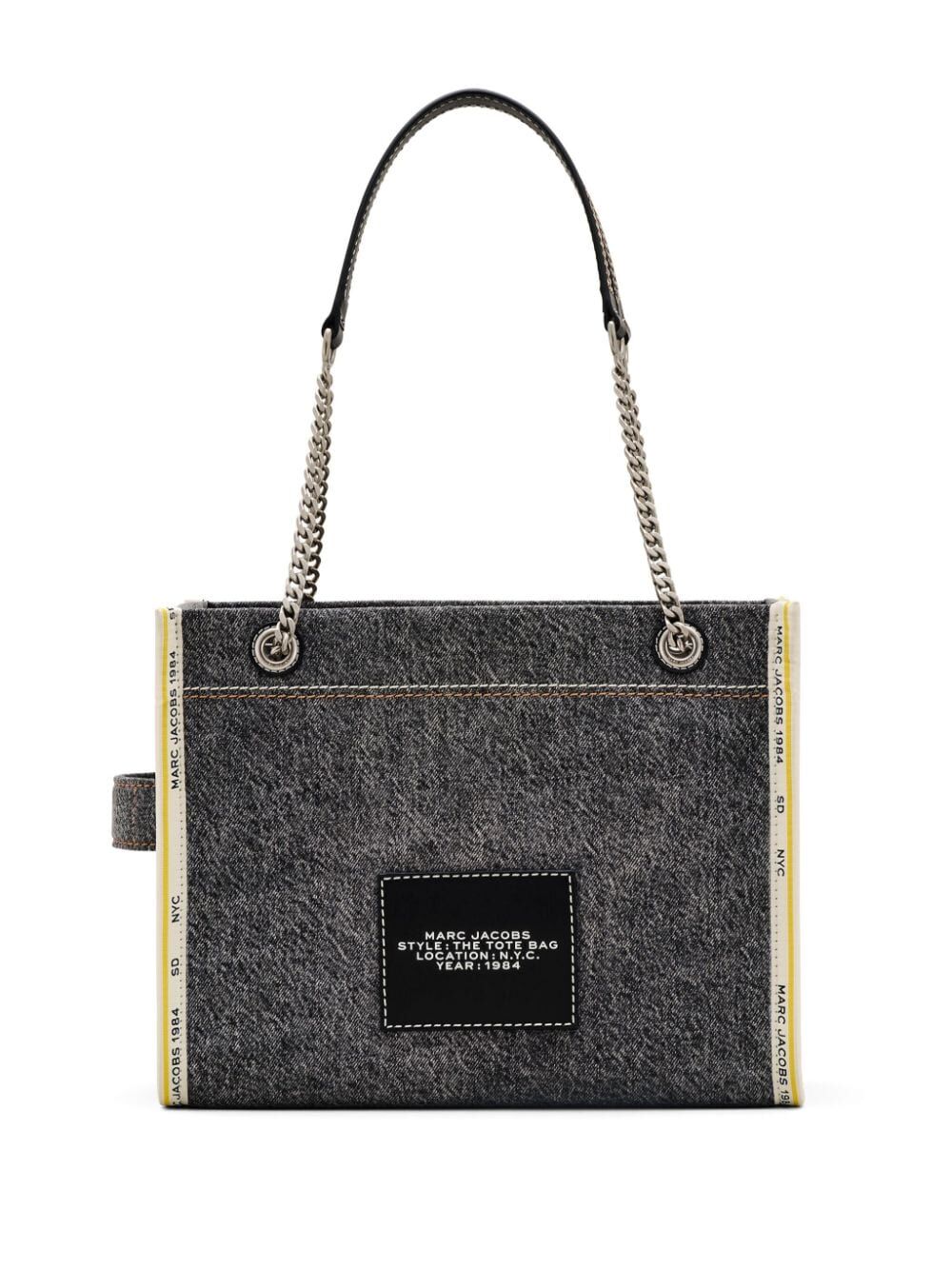 THE DENIM CHAIN MEDIUM TOTE BAG