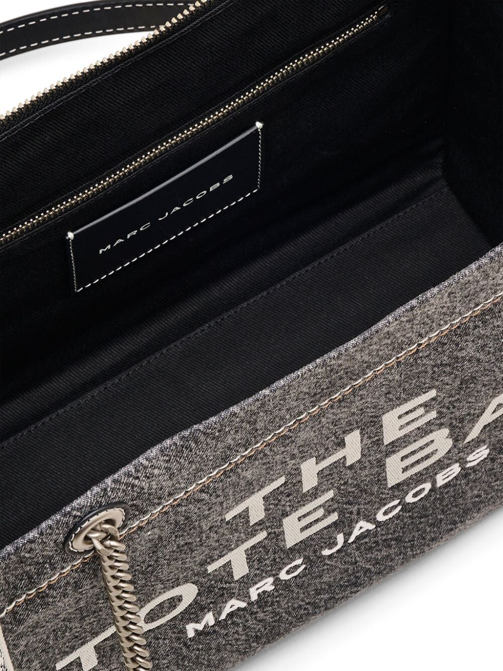 THE DENIM CHAIN MEDIUM TOTE BAG