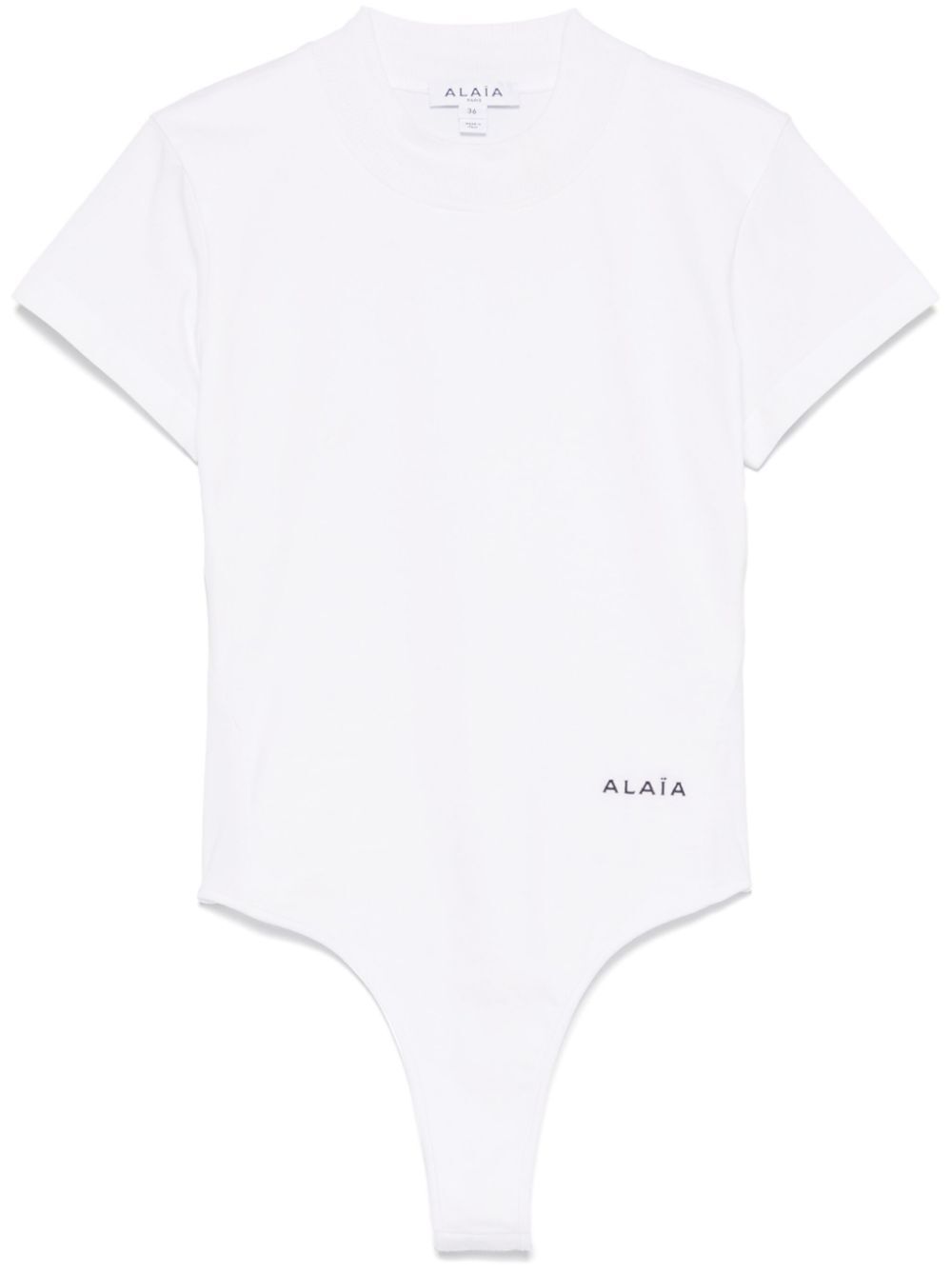 LOGO-EMBROIDERED BODYSUIT T-SHIRT