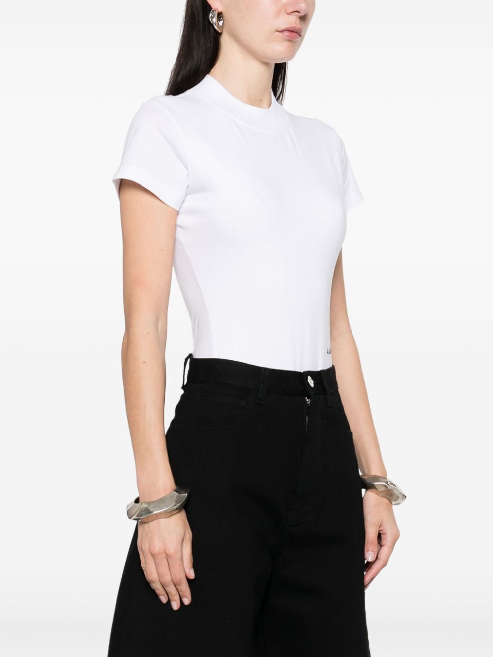 LOGO-EMBROIDERED BODYSUIT T-SHIRT