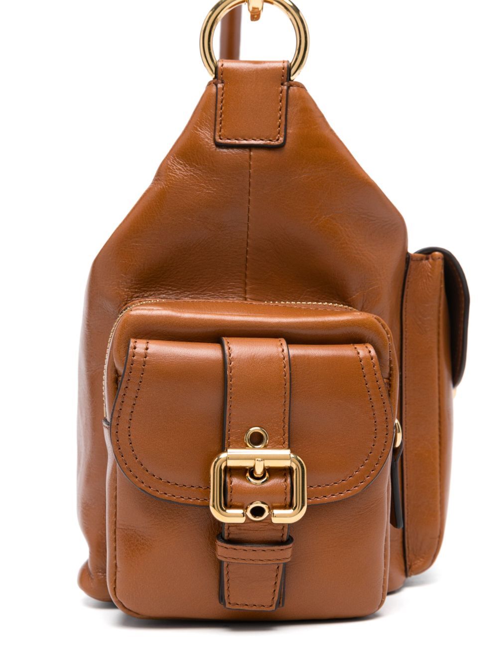 SHINY LEATHER CAMERA BAG