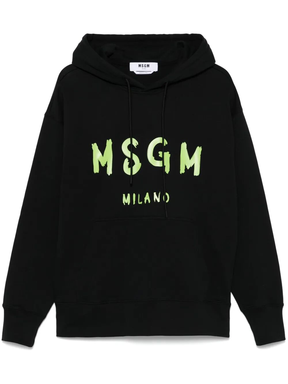 RELAXED FIT LOGO-PRINT COTTON HOODIE