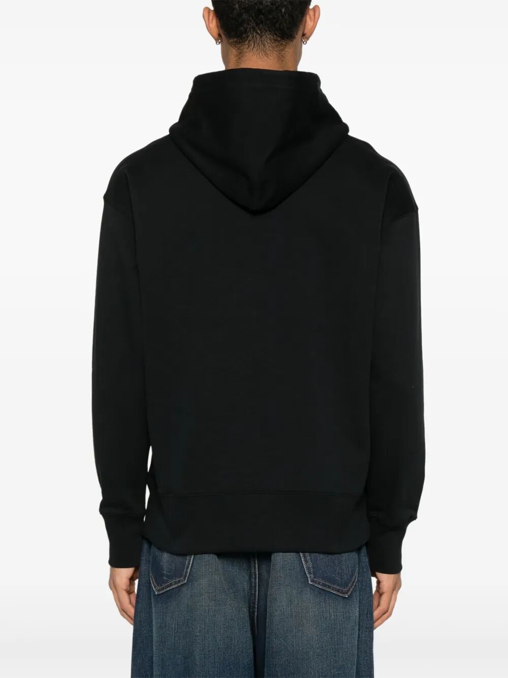 RELAXED FIT LOGO-PRINT COTTON HOODIE