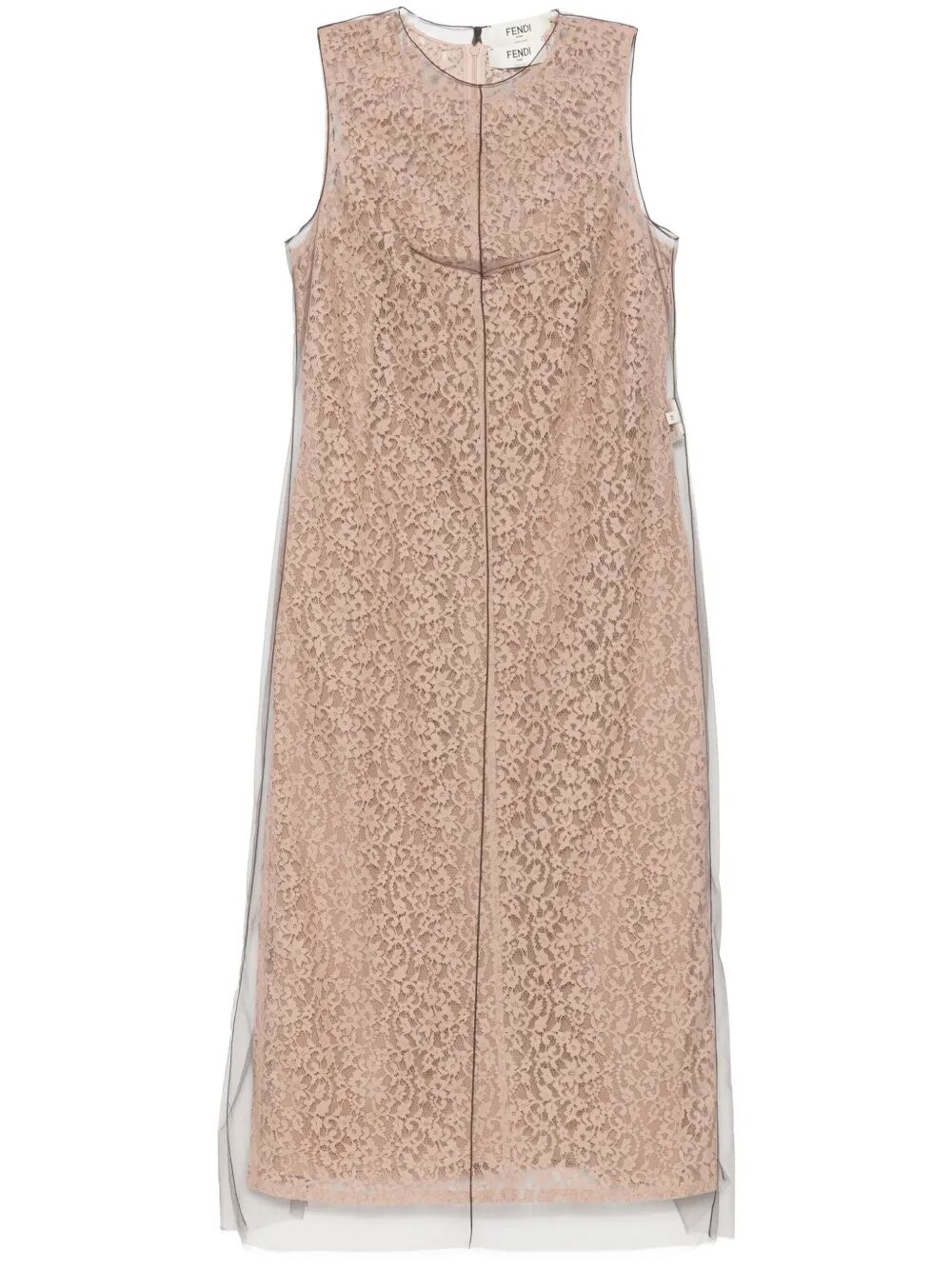 BLOOMING LACE MIDI DRESS