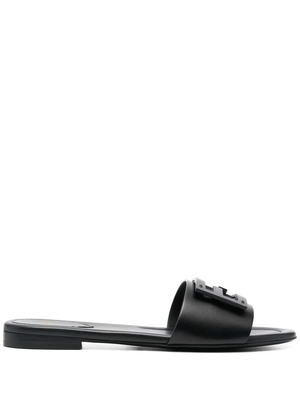 BAGUETTE LEATHER SLIDES