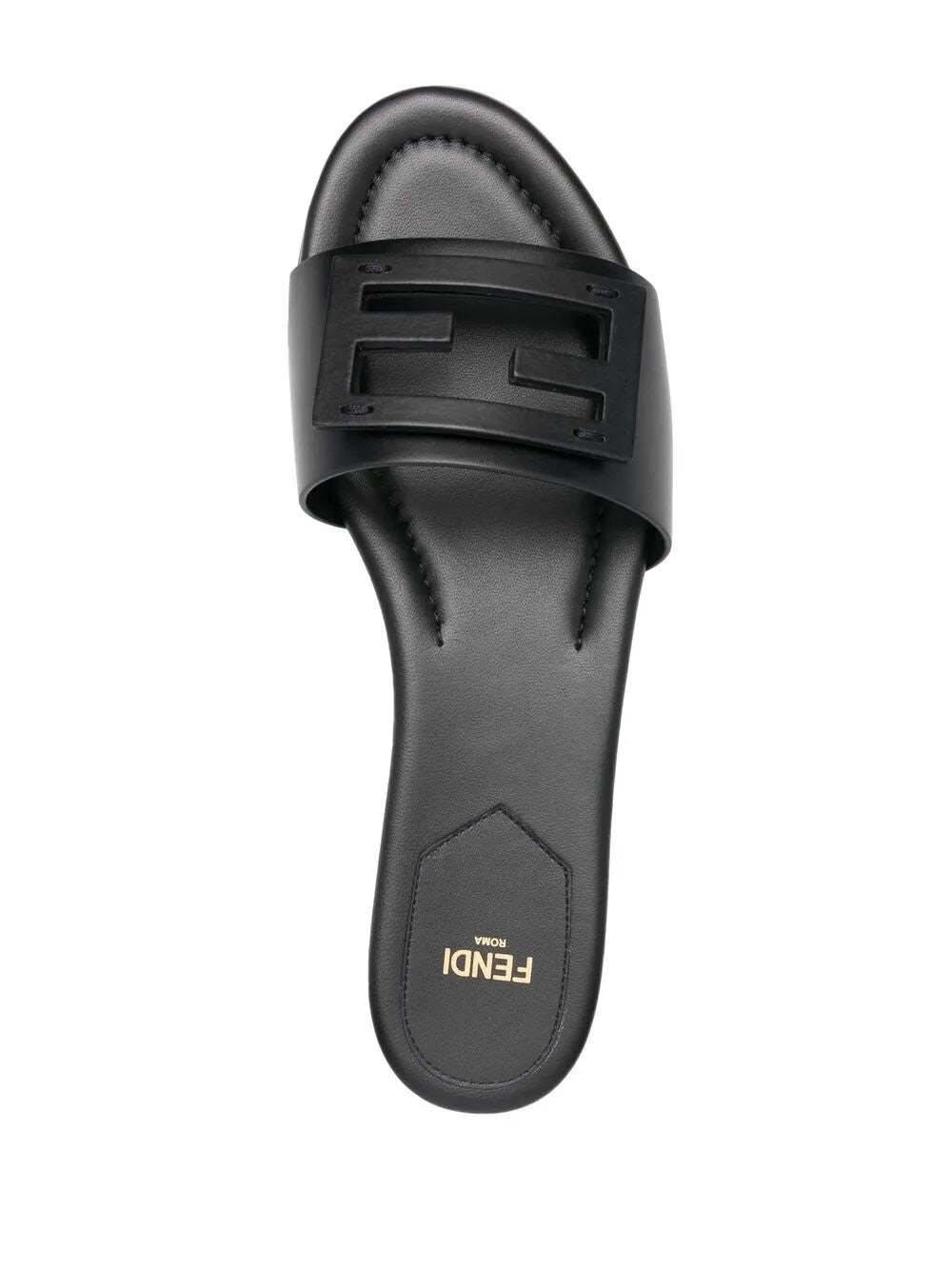 BAGUETTE LEATHER SLIDES