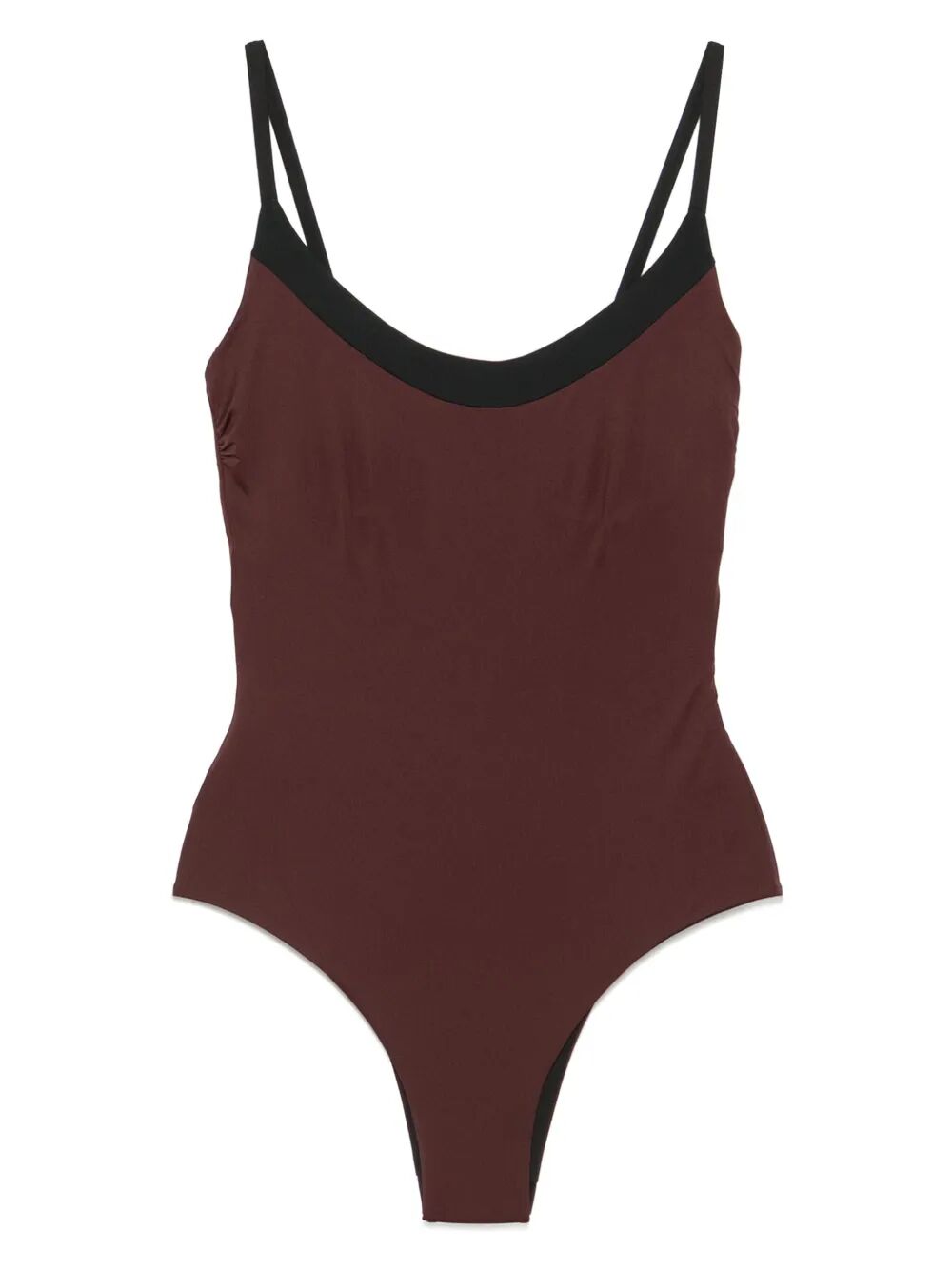 UNDERWIRE-CUP TWO-TONE SWIMSUIT