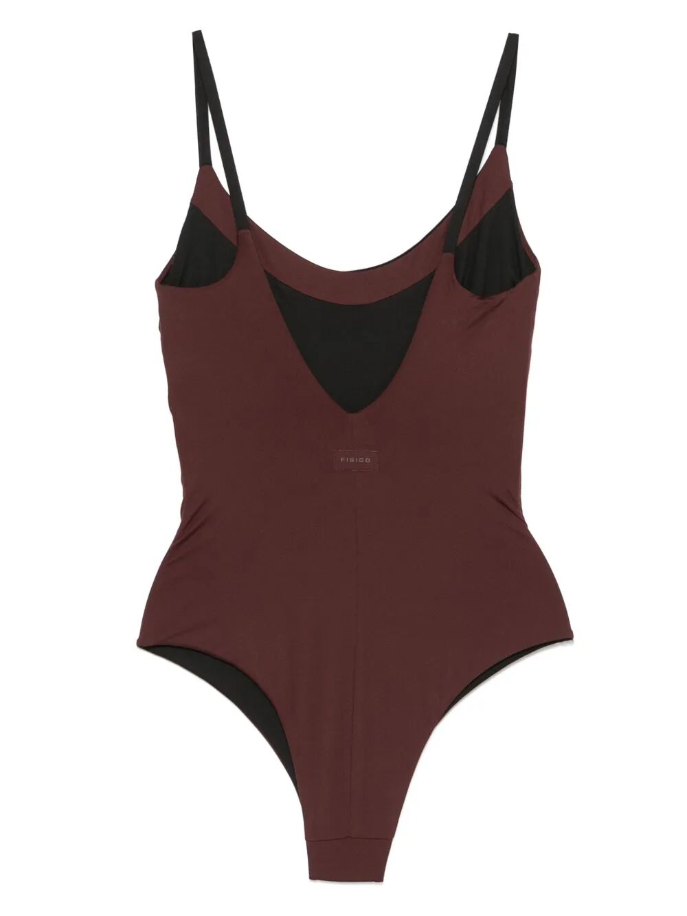 UNDERWIRE-CUP TWO-TONE SWIMSUIT