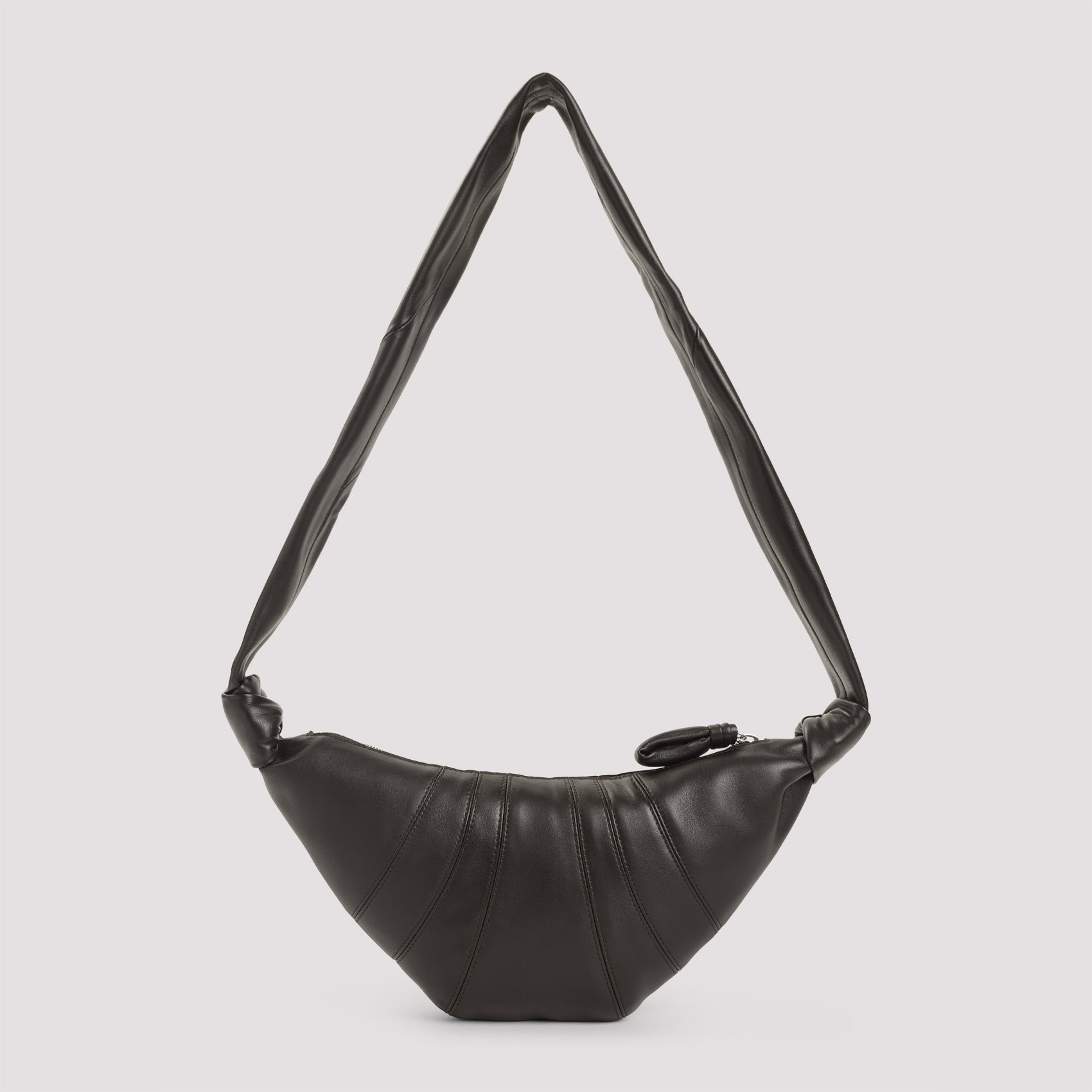 Leather Croissant Zip Bag