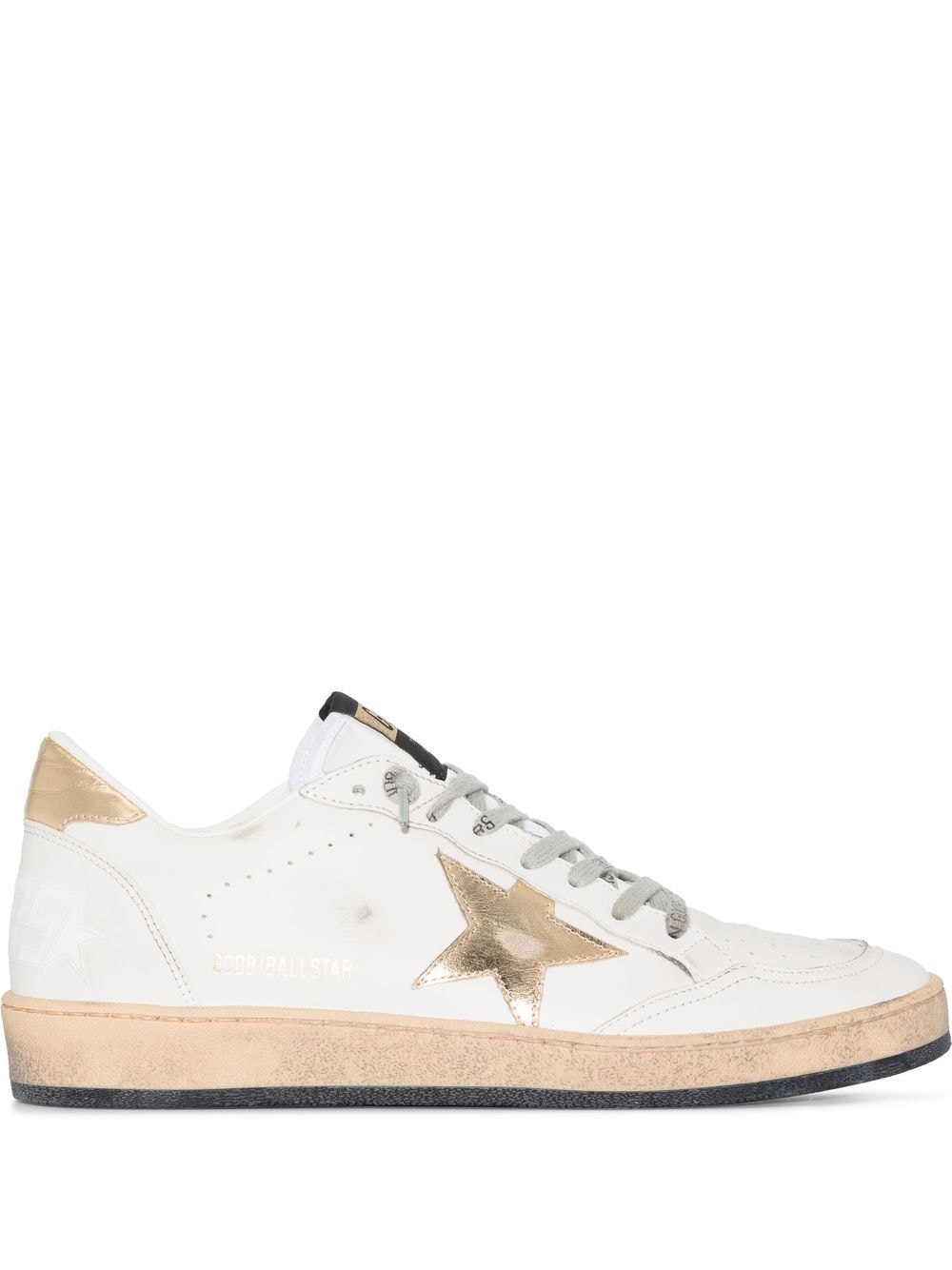 BALL STAR SNEAKERS WITH GOLD STAR AND HEEL TAB