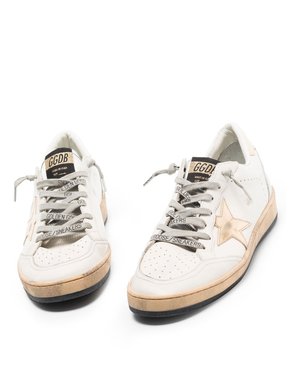 BALL STAR SNEAKERS WITH GOLD STAR AND HEEL TAB