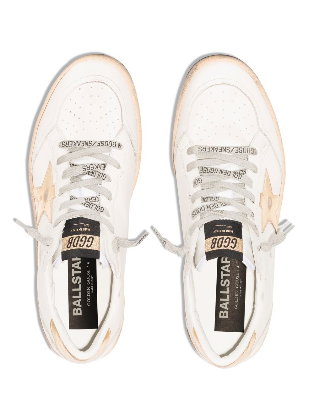 BALL STAR SNEAKERS WITH GOLD STAR AND HEEL TAB