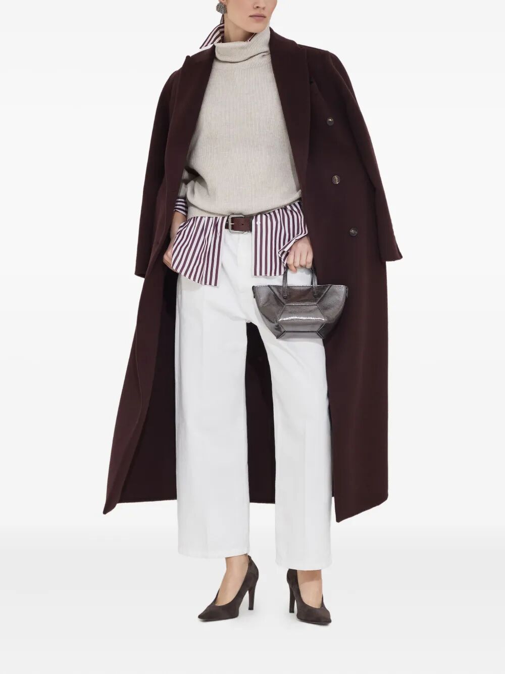 CASHMERE RIBBED LS TURTLENECK