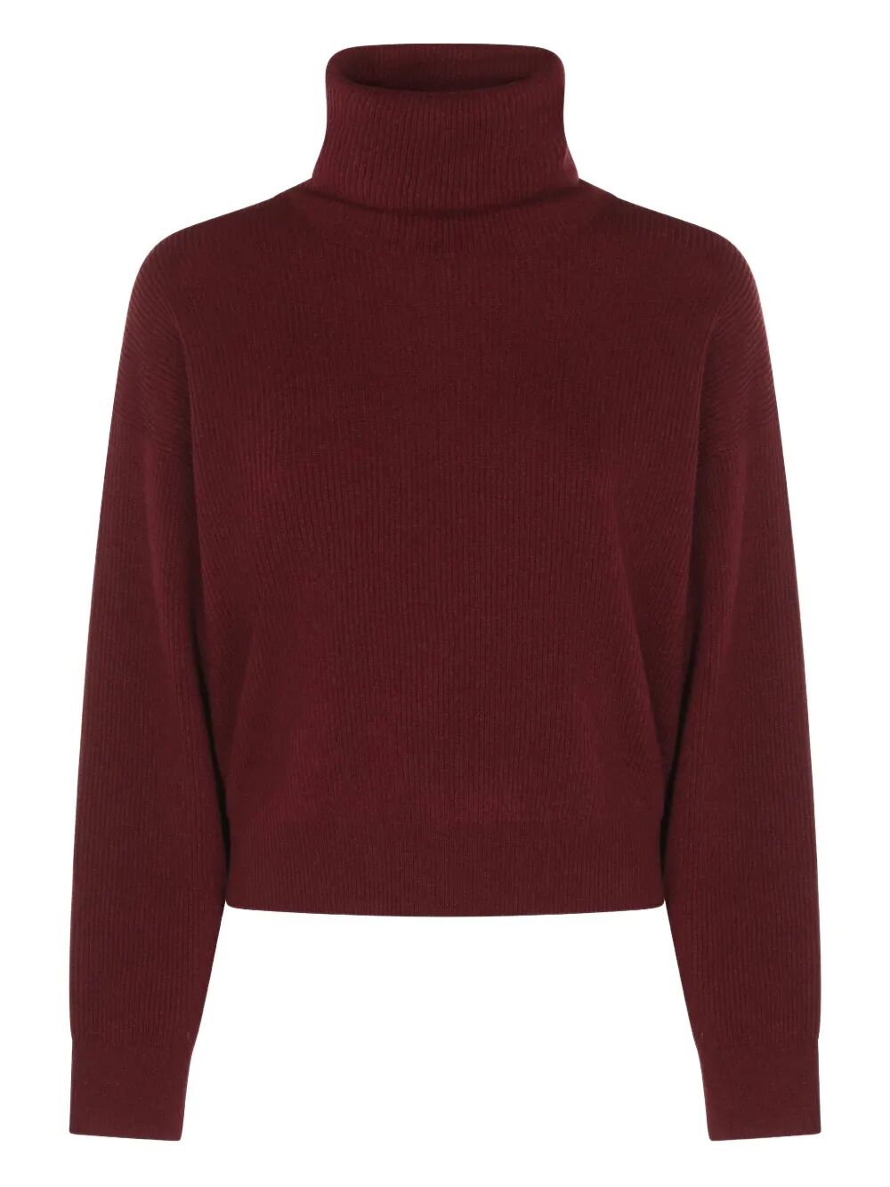 CASHMERE RIBBED LS TURTLENECK