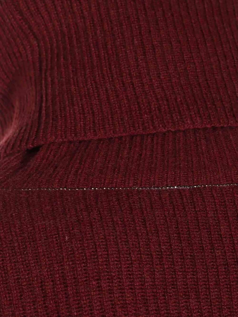 CASHMERE RIBBED LS TURTLENECK