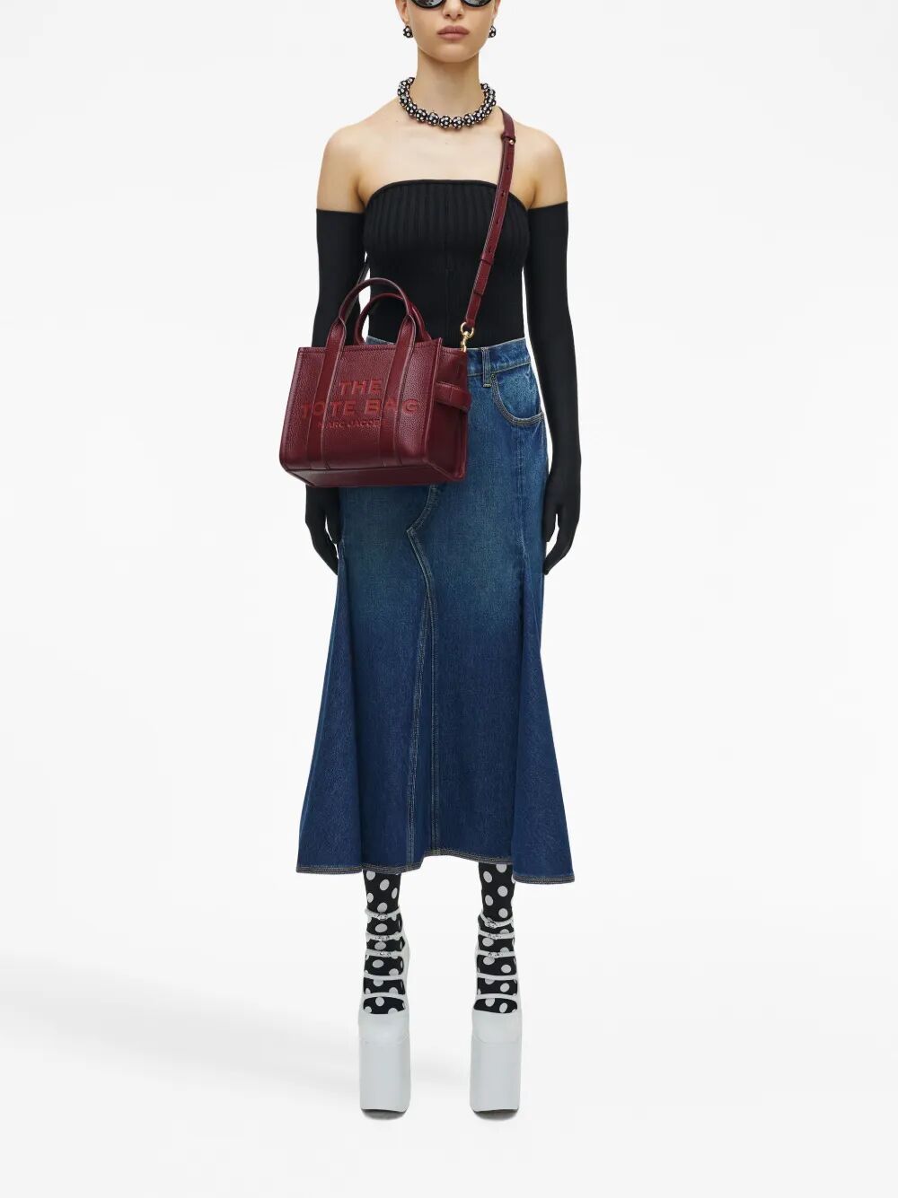 THE LEATHER SMALL TOTE BAG