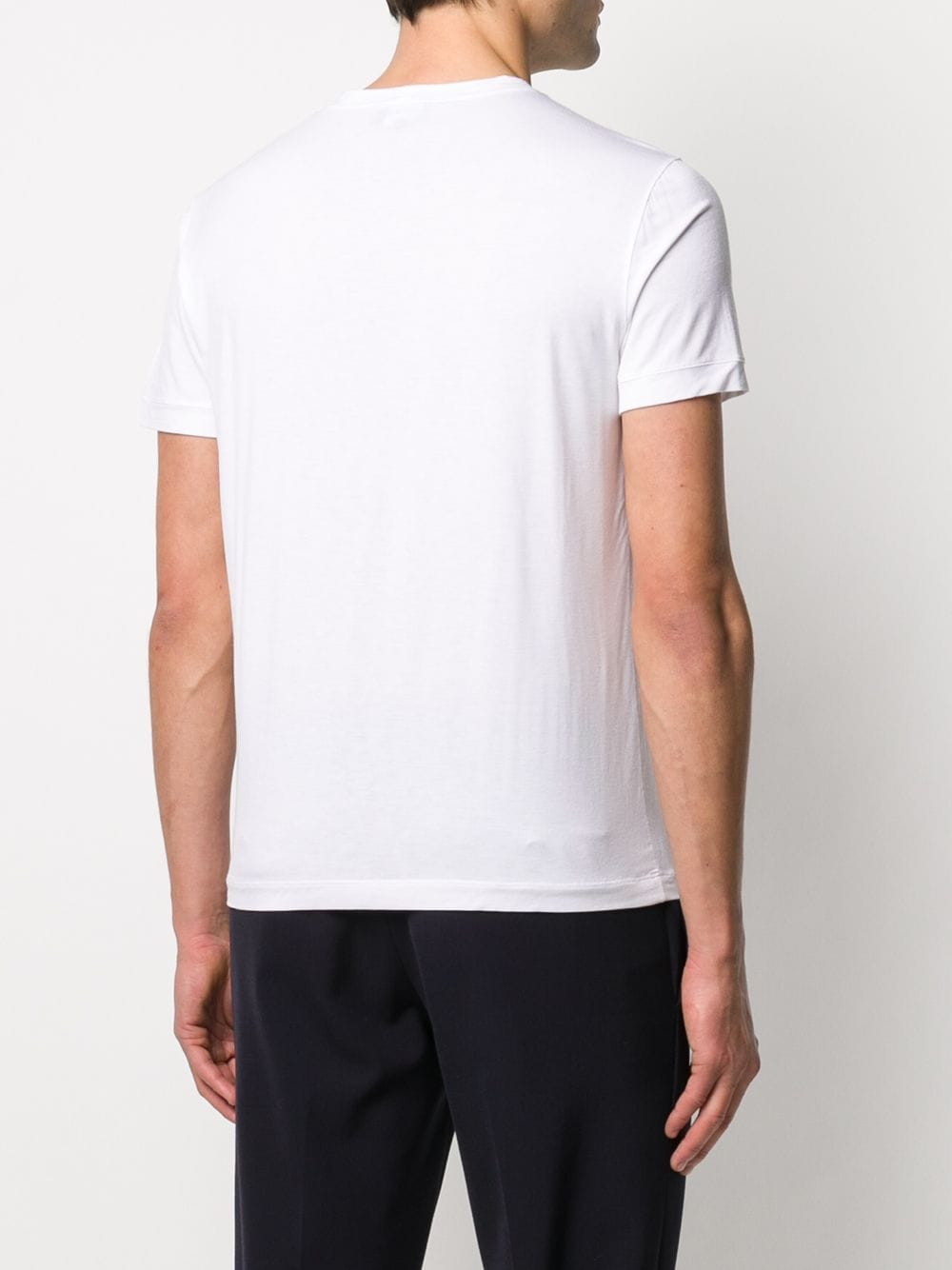 ASV STRETCH-VISCOSE T-SHIRT WITH SIGNATURE LOGO