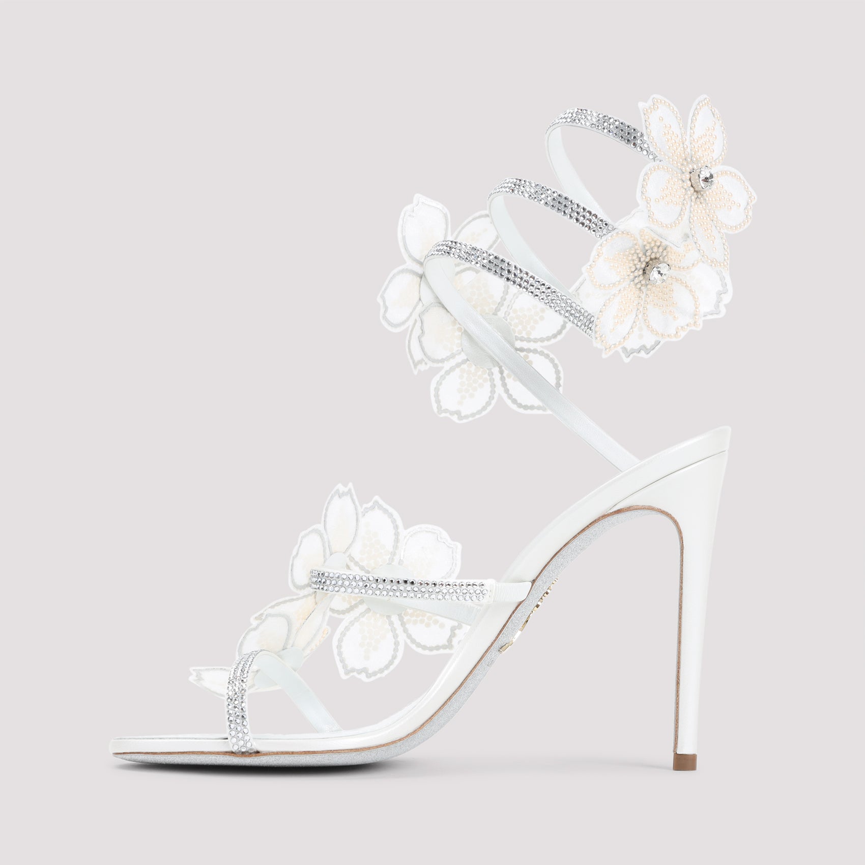 René Caovilla Flower Sandals