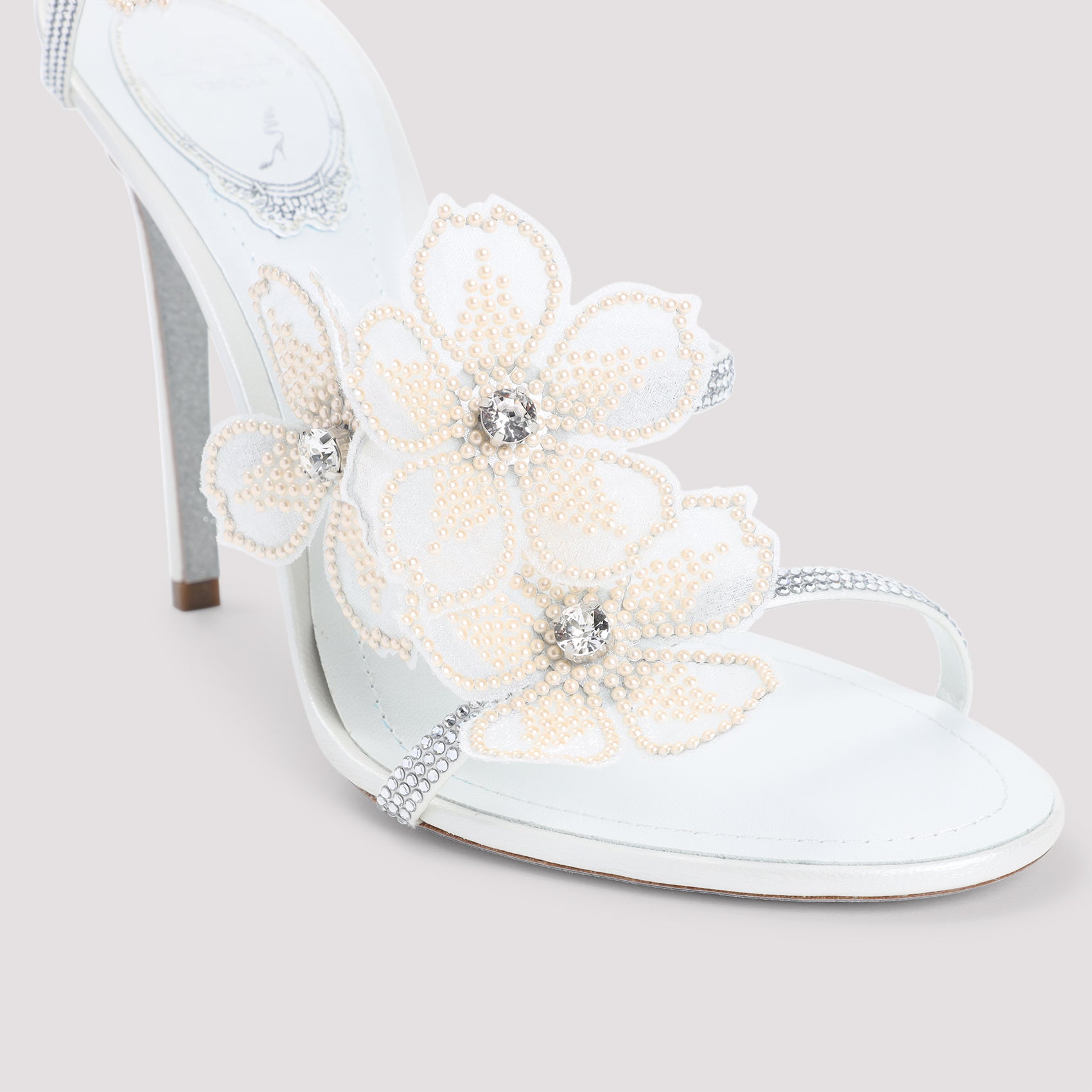 René Caovilla Flower Sandals