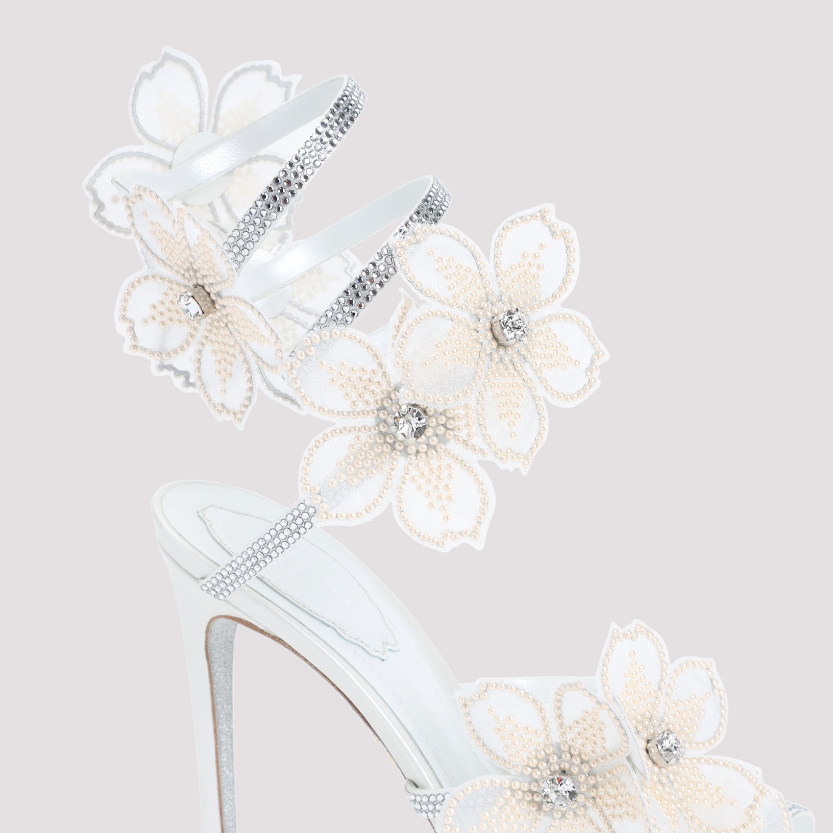 René Caovilla Flower Sandals
