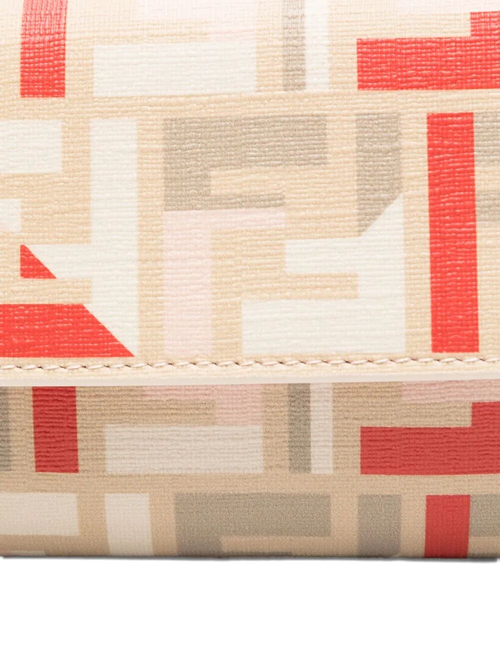 FF FABRIC CONTINENTAL WITH CHAIN POUCH