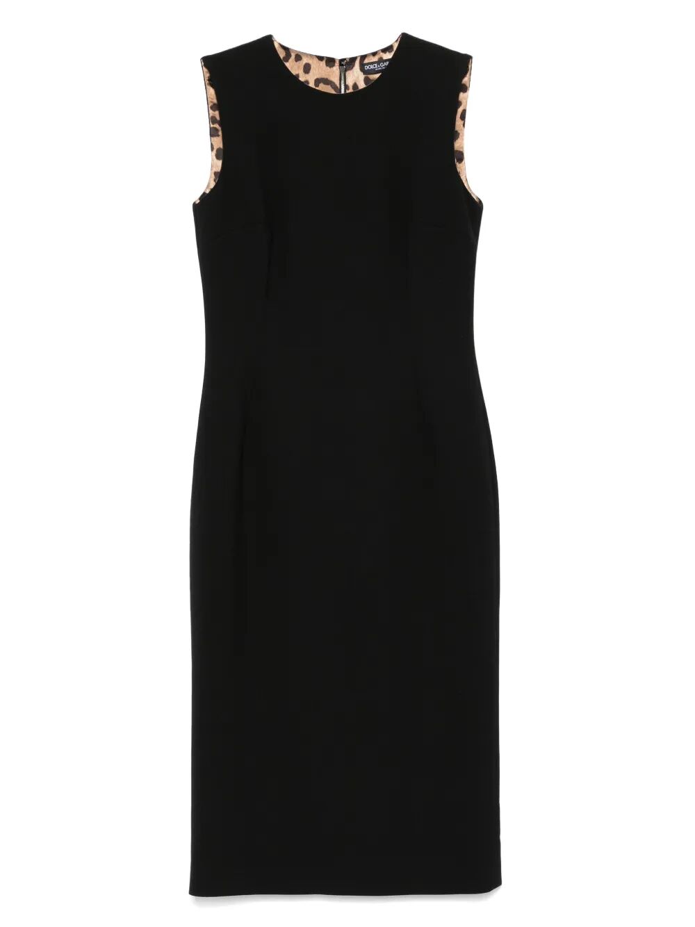 SLEEVELESS SHEATH MIDI DRESS