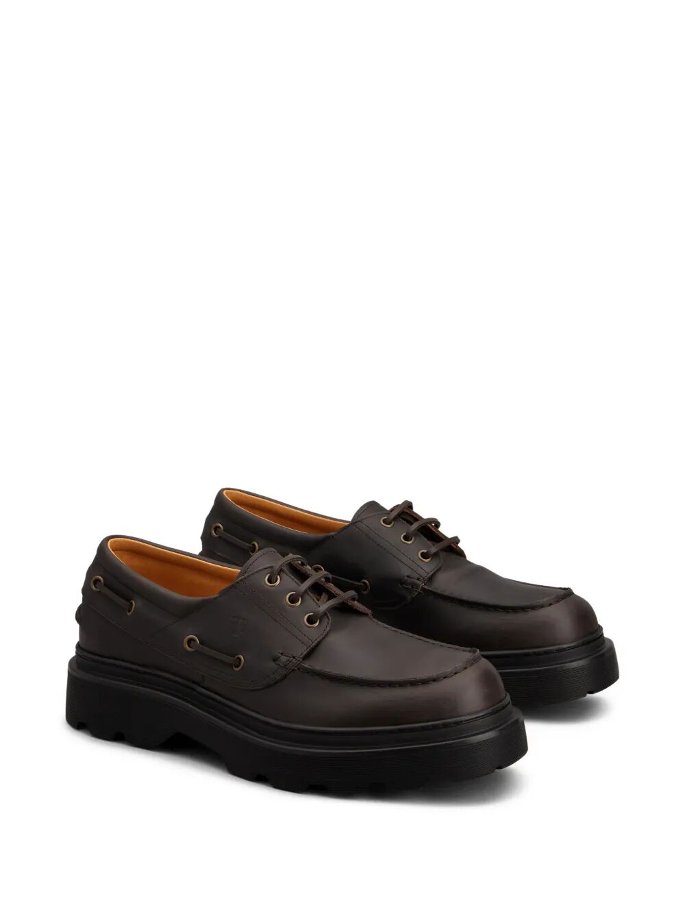 LUG SOLE LEATHER BOAT SHOES
