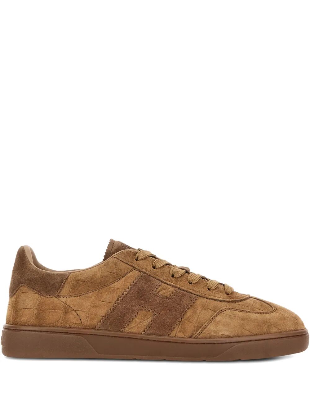COOL CROCODILE EFFECT SUEDE SNEAKERS