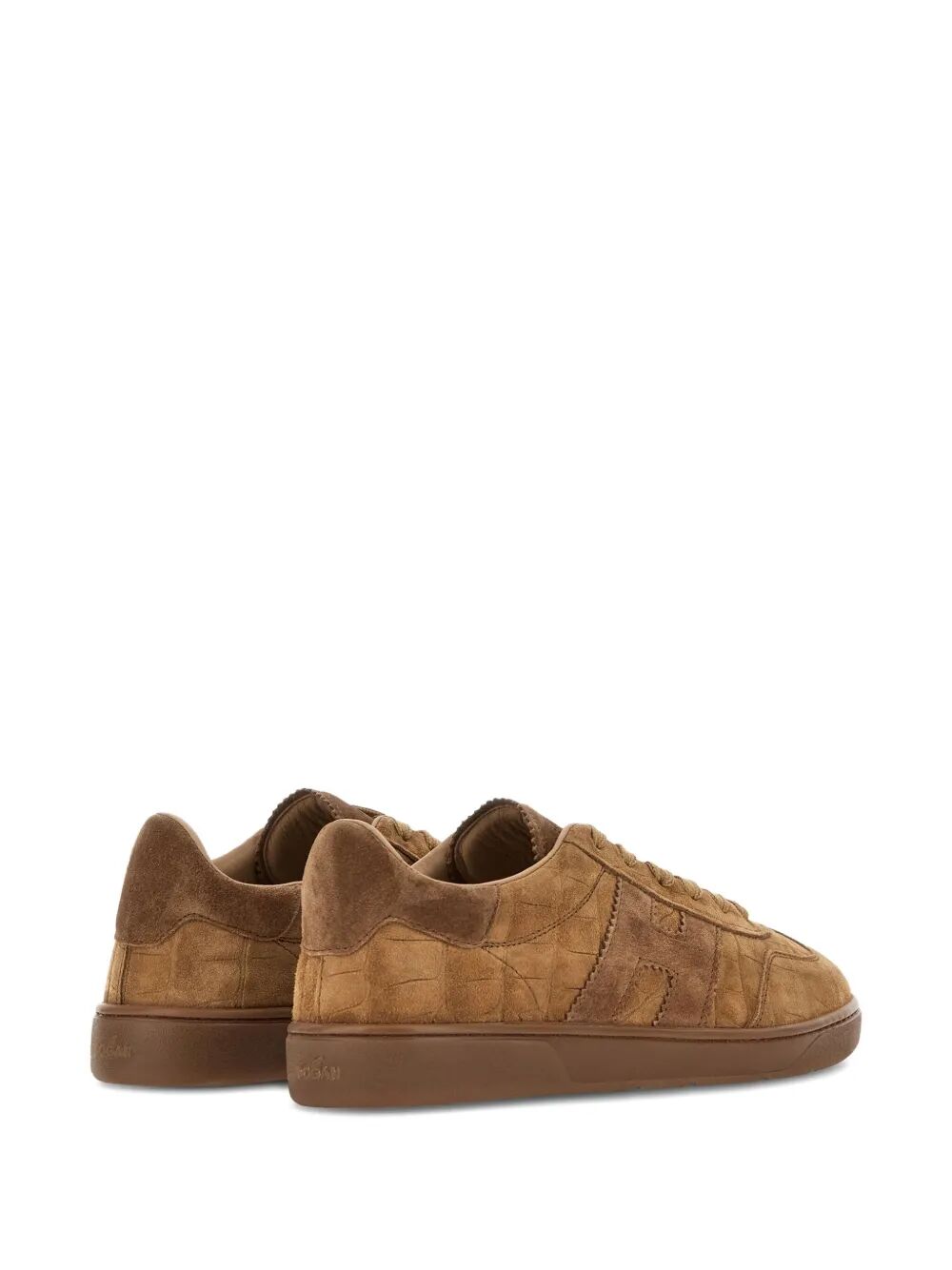 COOL CROCODILE EFFECT SUEDE SNEAKERS