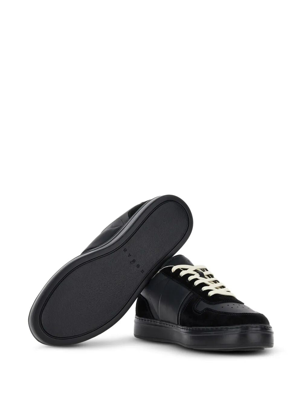 H-TV SMOOTH AND SUEDE LEATHER SNEAKERS
