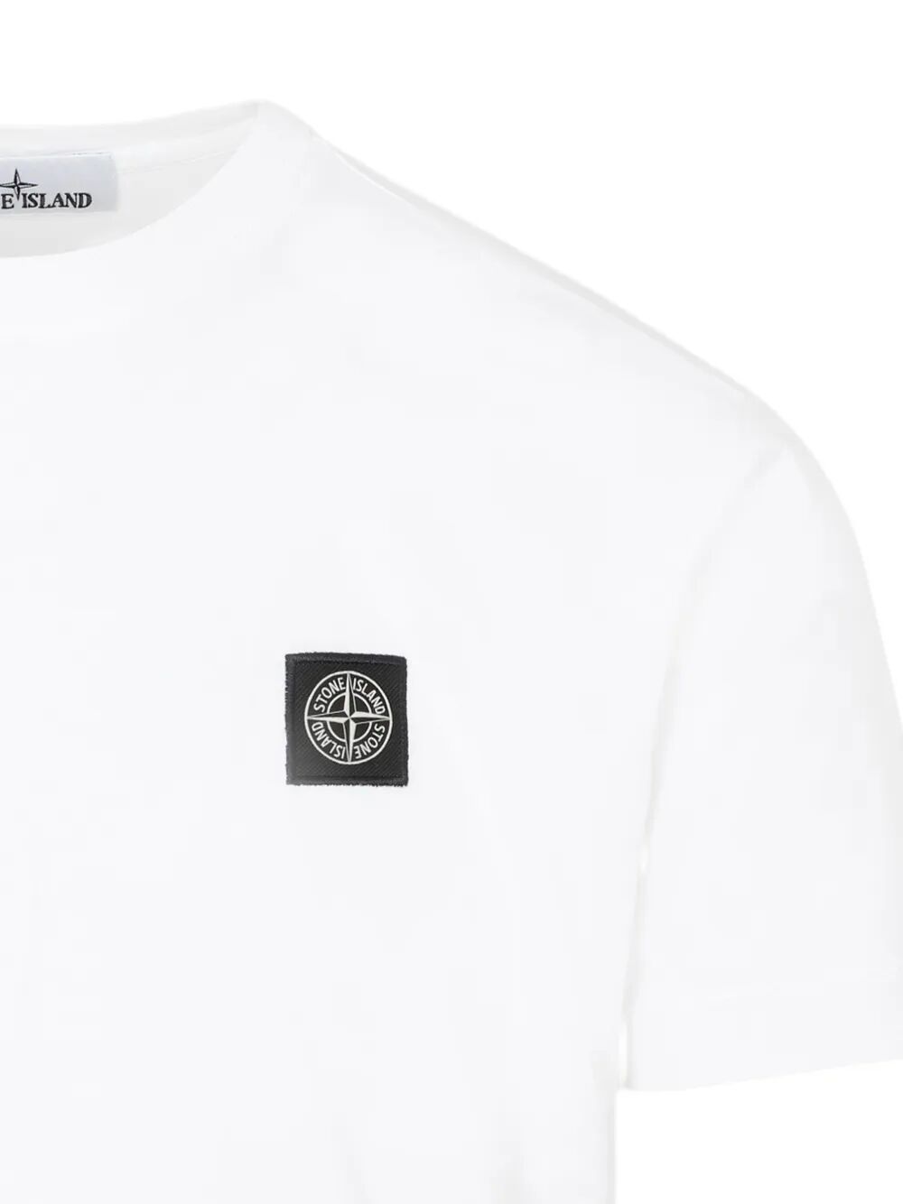 SLIM FIT COTTON JERSEY T-SHIRT WITH COMPASS PATCH