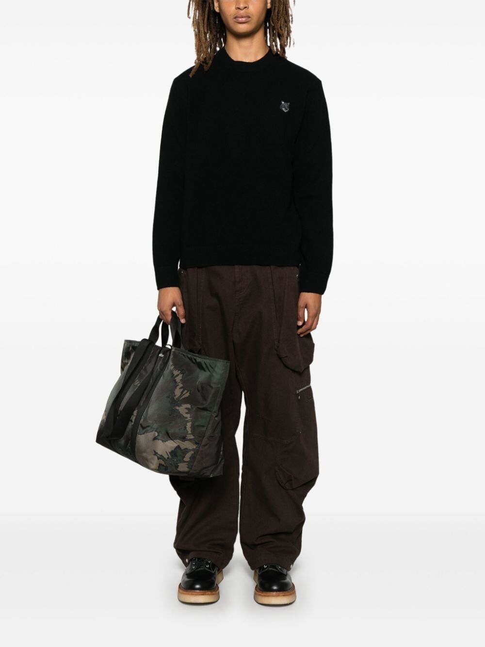 BOLD FOX HEAD PATCH REGULAR JUMPER