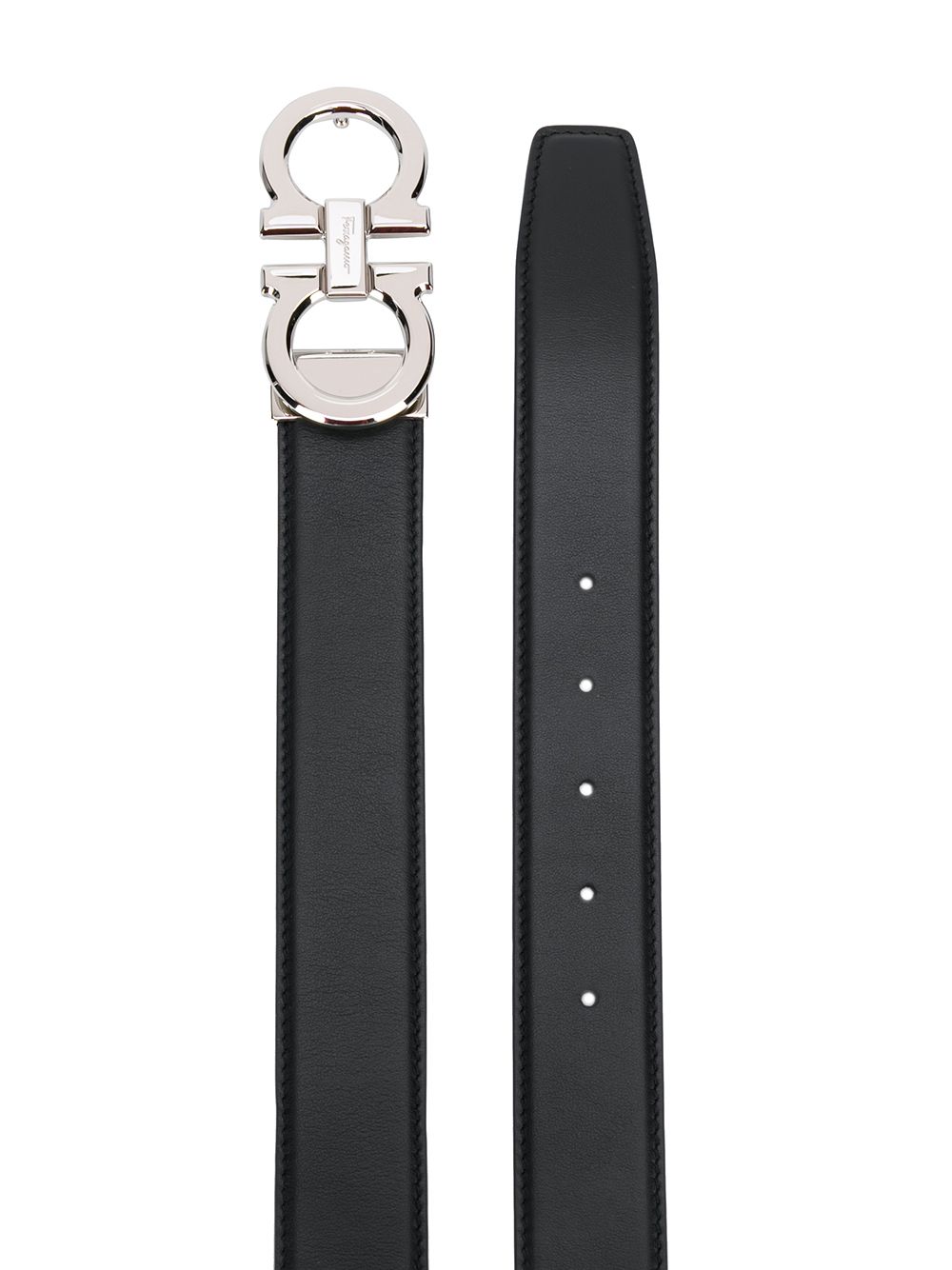 POLISHED FINISH GANCINI REVERSIBLE BELT