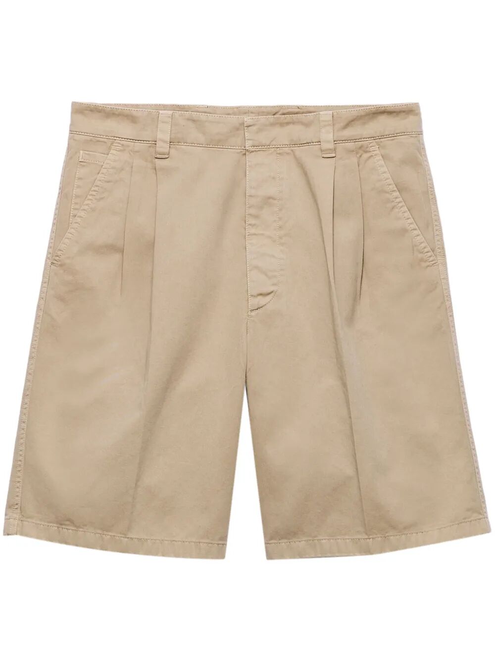 VINTAGE-EFFECT COTTON BERMUDAS