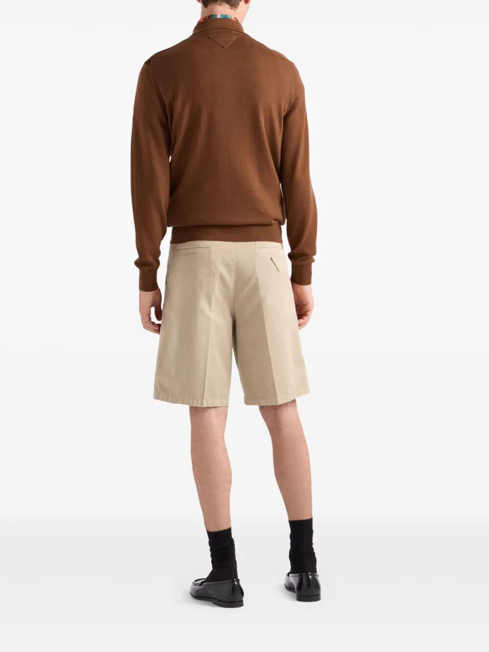 VINTAGE-EFFECT COTTON BERMUDAS