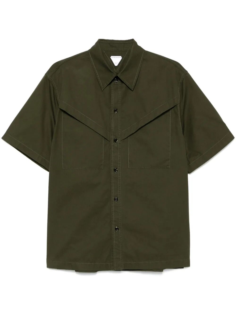 LIGHT COTTON TWILL SHORT SLEEVED SHIRT