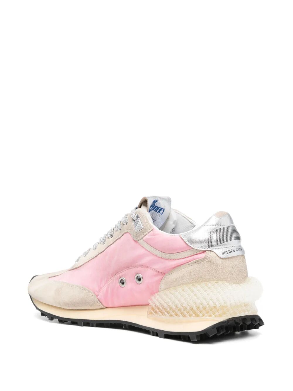 MARATHON NYLON AND SUEDE SNEAKERS WITH BLACK STAR