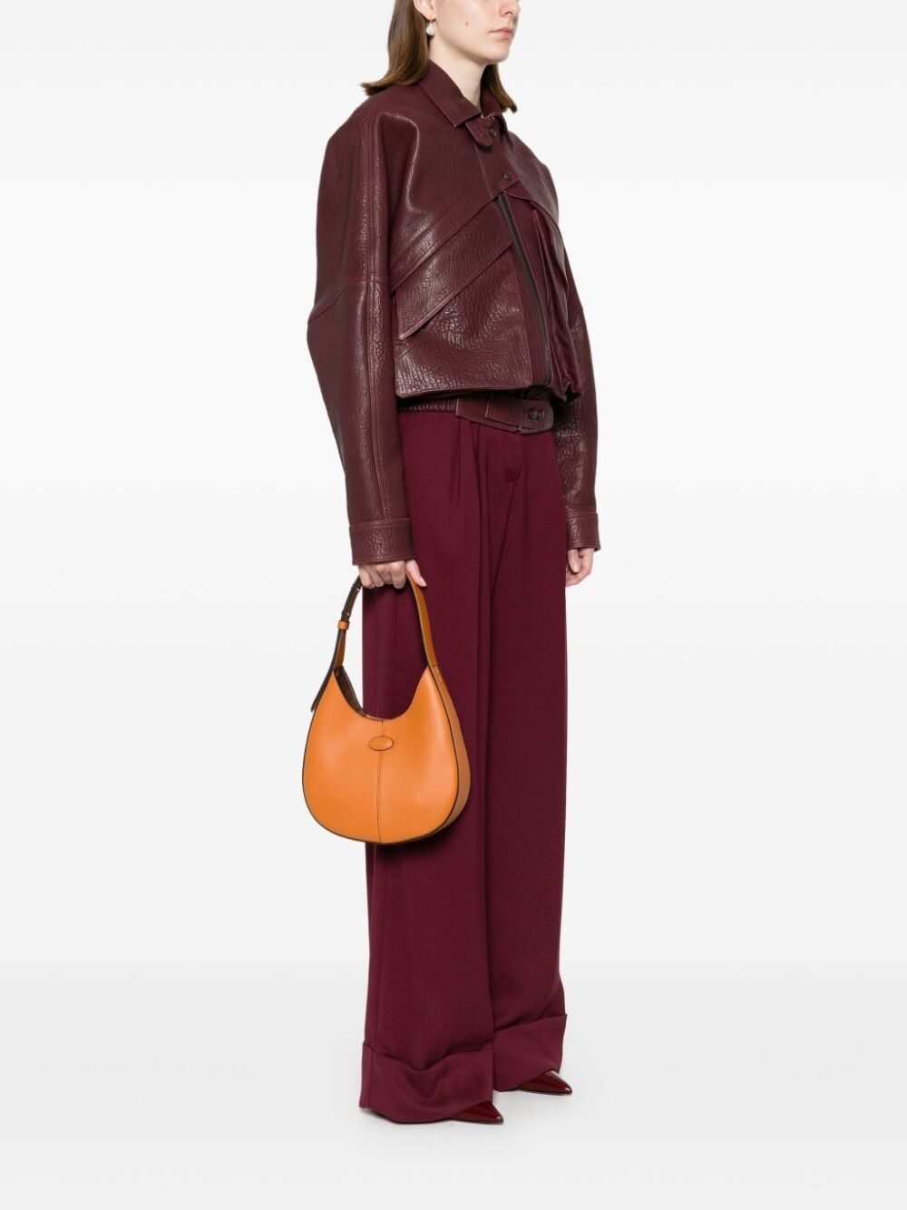 BORSA HOBO CON PATCH LOGO
