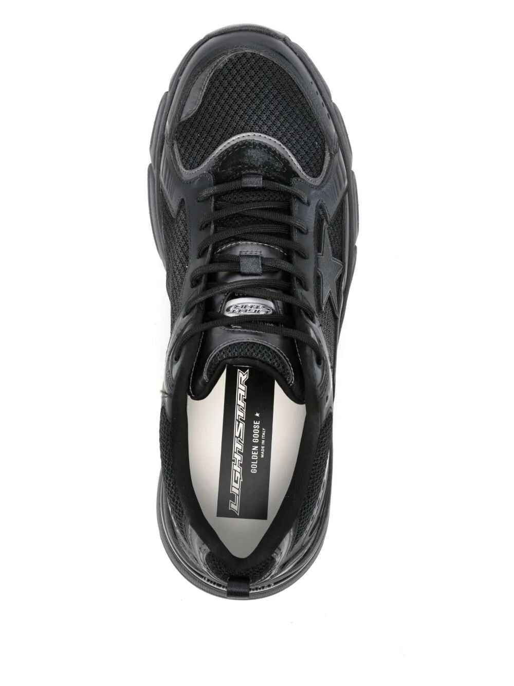 LEATHER AND MESH LIGHTSTAR SNEAKERS