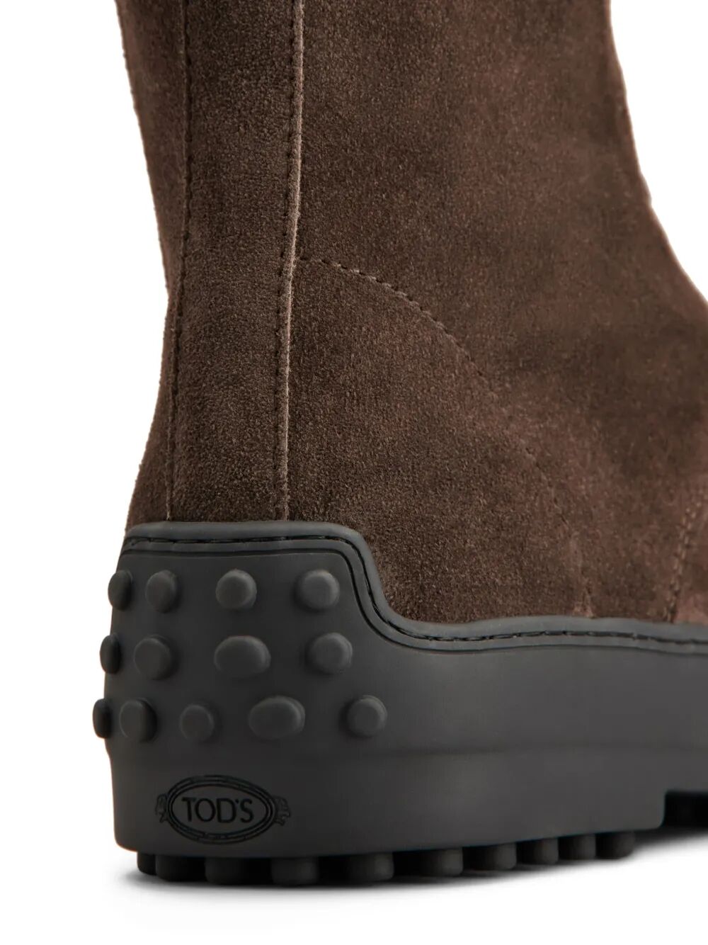 HIGH-LACED SUEDE CHELSEA BOOTS