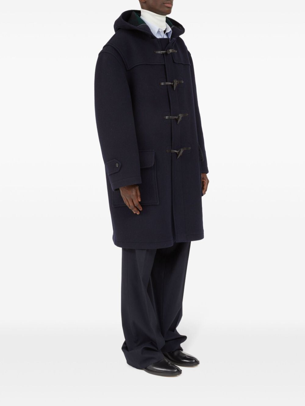 CAPPOTTO CON ALAMARI E CAPPUCCIO