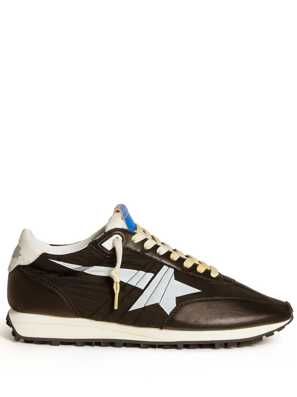 MARATHON SNEAKERS WITH BLACK NYLON UPPER AND WHITE STAR