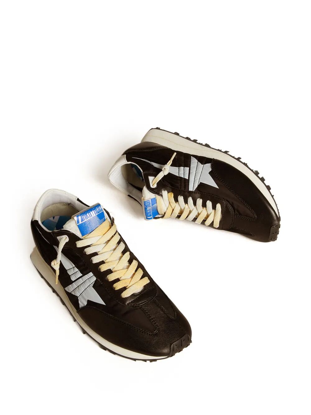 MARATHON SNEAKERS WITH BLACK NYLON UPPER AND WHITE STAR
