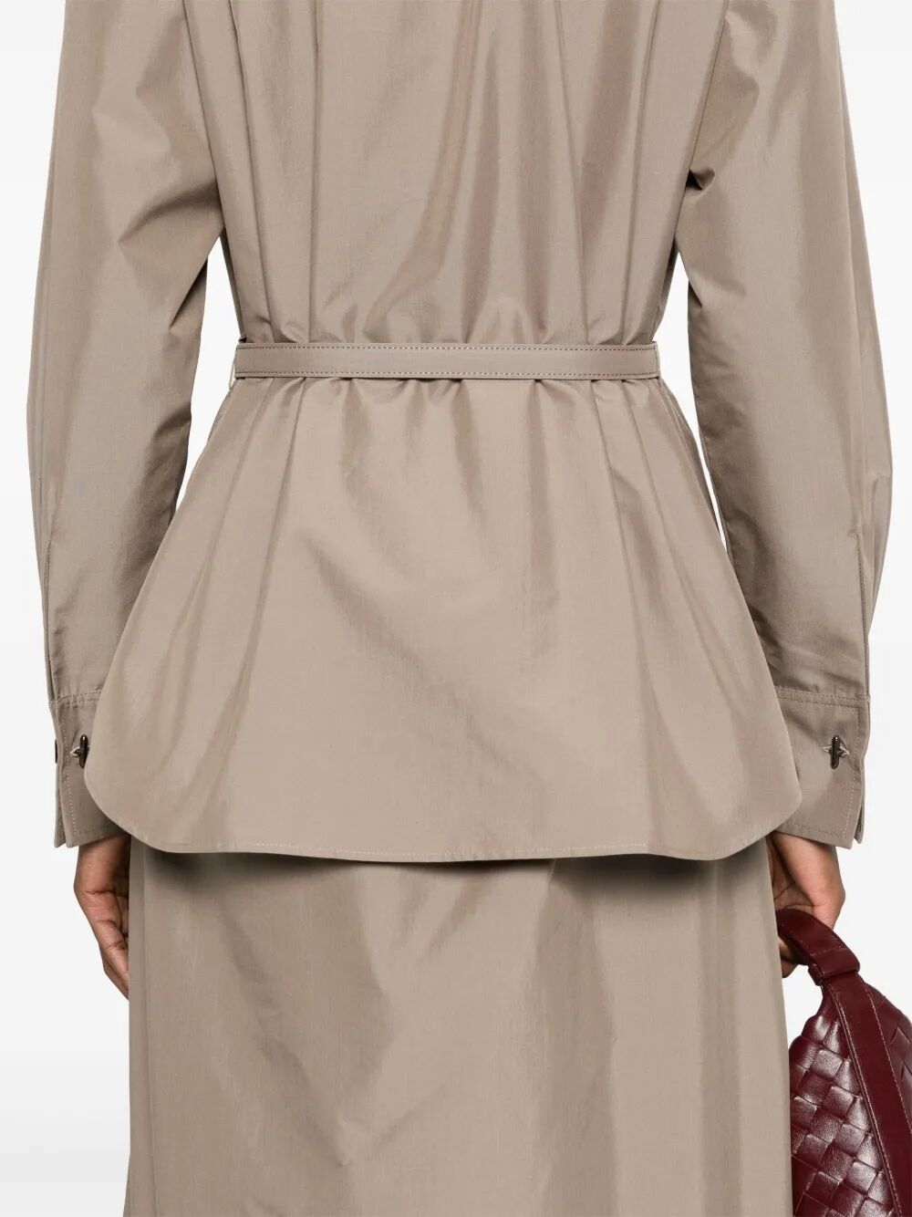 POPLIN BELTED SHIRT DRESS