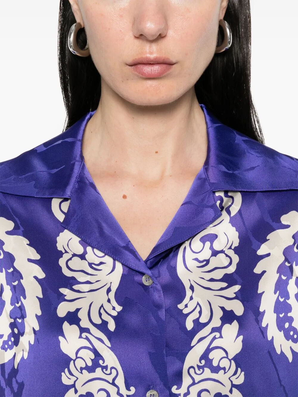 FLORAL-PRINT VISCOSE SHIRT