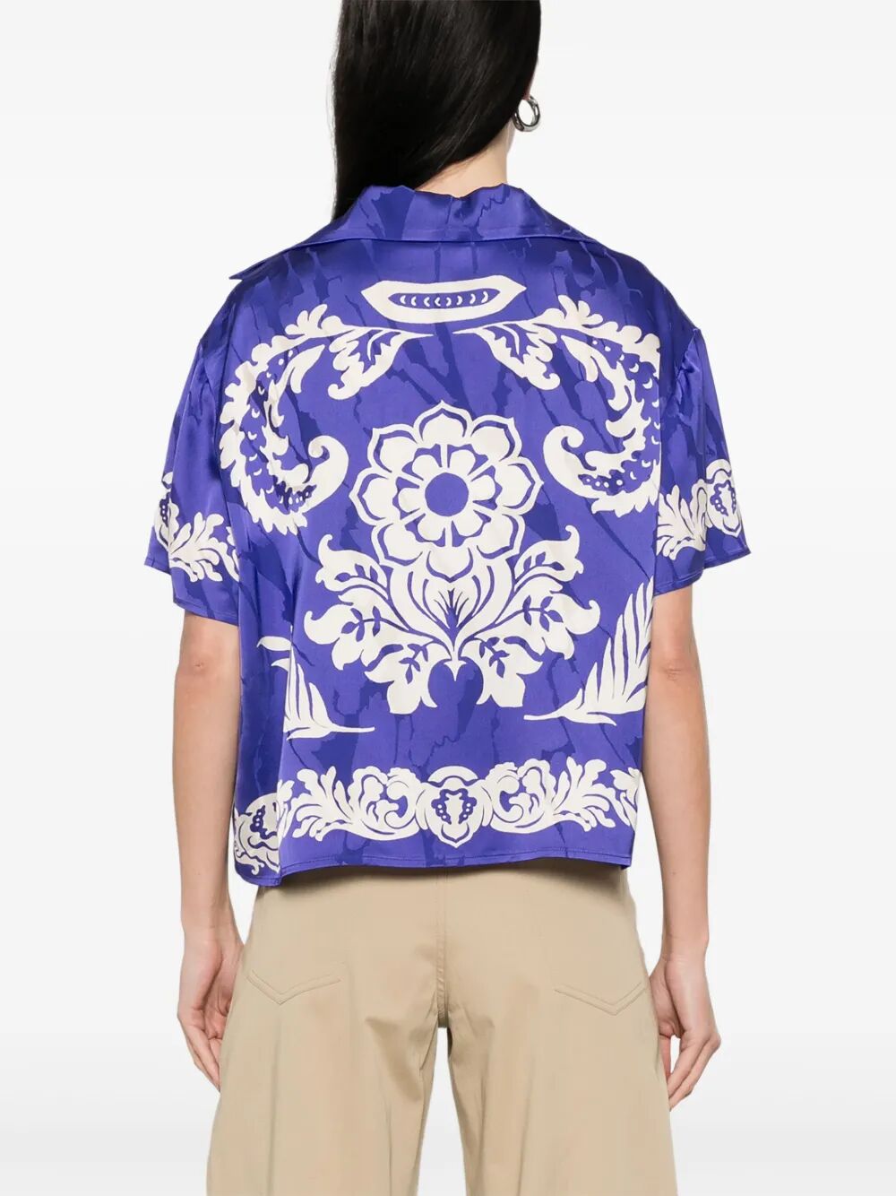 FLORAL-PRINT VISCOSE SHIRT